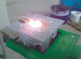Production process flow of shell mold casting